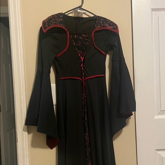 California Costumes Black and Red Long Sleeve Dress - Picture 2 of 5